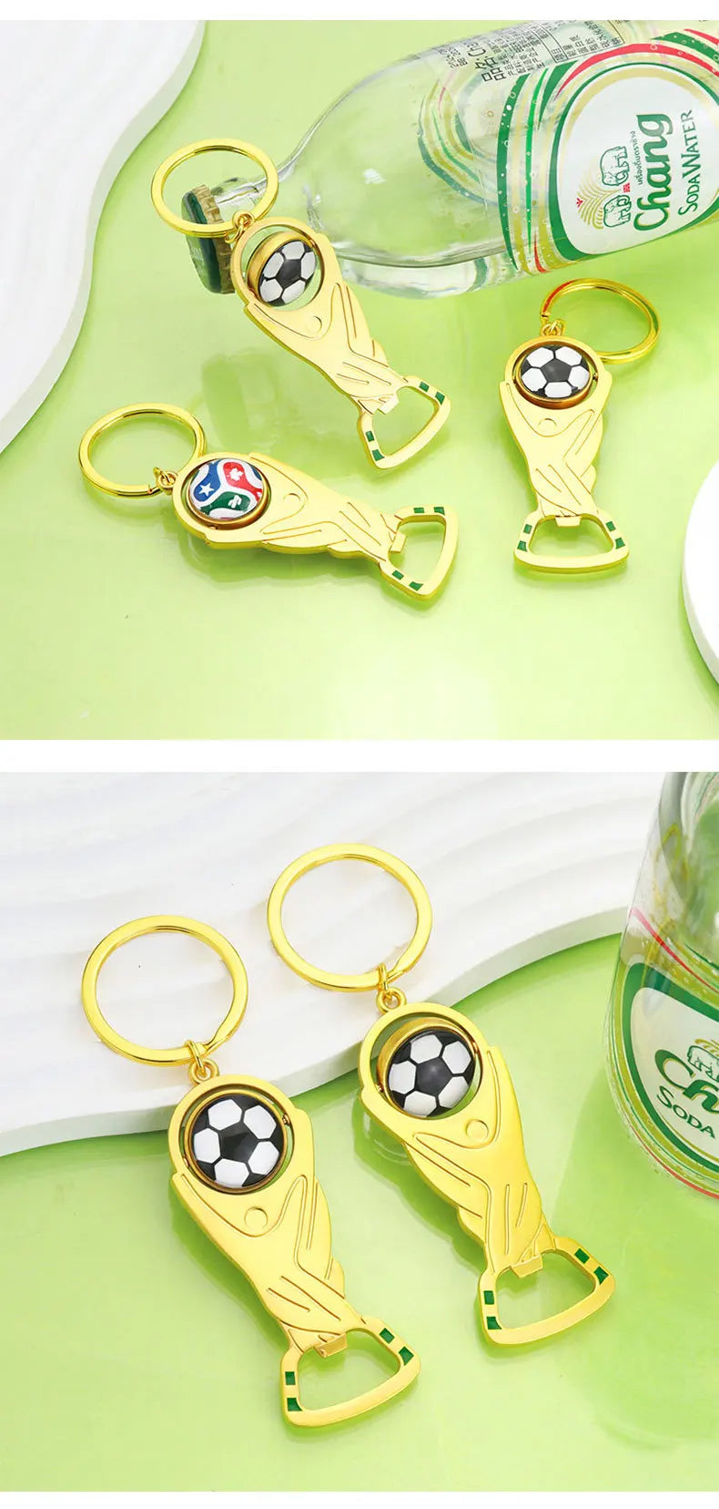 2026 US-Canada-Mexico World Cup bottle opener keychain pendant fan commemorative small gift metal pendant