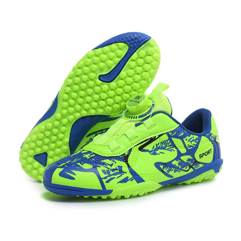 Kids Soccer Shoes – FG/TF Football Boots for Boys (Sizes 31–38)