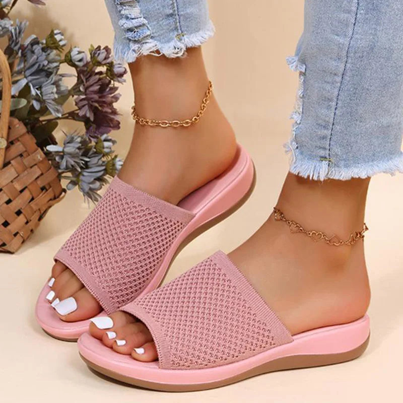 Women's Non-Slip Wedge Sandals – Soft & Comfortable Slides