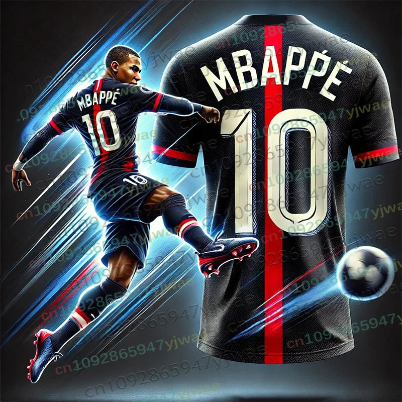 2026 New Special Edition Football Jersey Mbappé 10 Soccer Jersey Training Uniform Breathable Oversize Kid's Set Fan Tshirt Top
