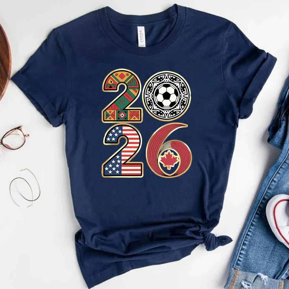 2026 Soccer World Tournament T-shirt International Game Day Tee USA Canada Mexico Football Host Countries Shirt Cool Fans Gift