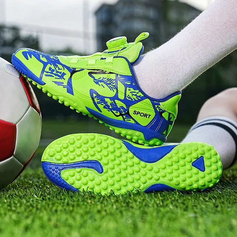 Kids Soccer Shoes – FG/TF Football Boots for Boys (Sizes 31–38)