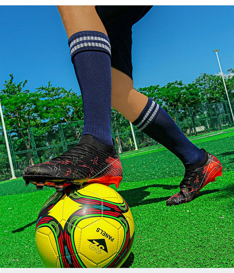 New Men's Soccer Shoes Top Quality Wholesale Cleats Football Boots Training Non-Slip Sneakers FG Drop Shipping Unisex Adult