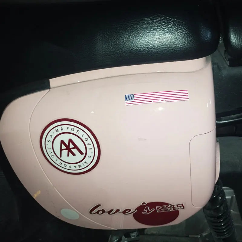 3D Reflective National Flag Sticker - Premium Car & Motorcycle Decal (8.5cm)