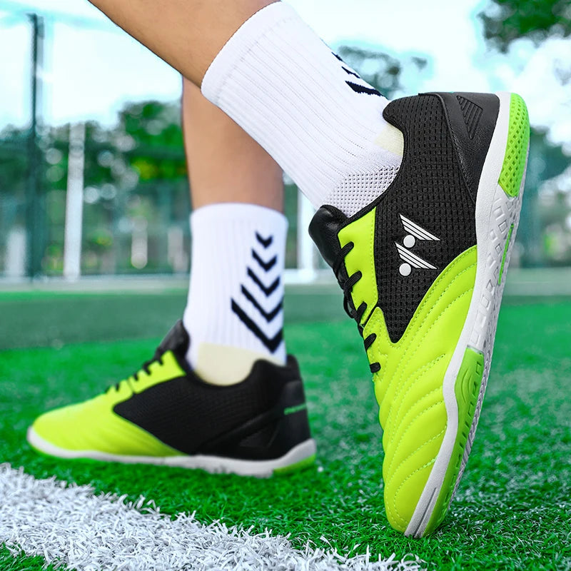 Men's High-Top Indoor & Outdoor Soccer Shoes | Non-Slip Futsal Sneakers & Football Boots