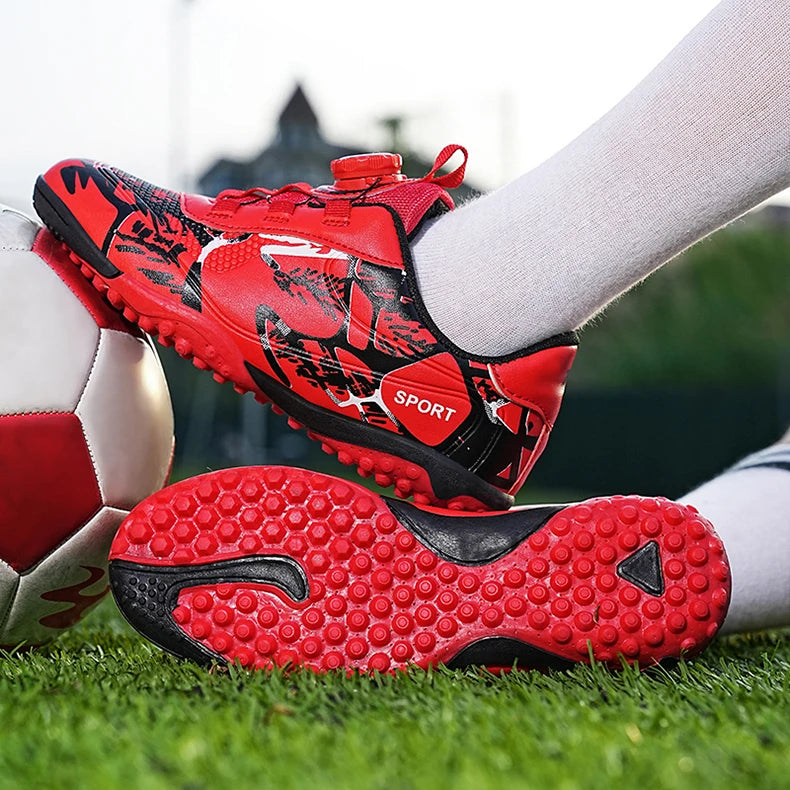 Kids Soccer Shoes – FG/TF Football Boots for Boys (Sizes 31–38)