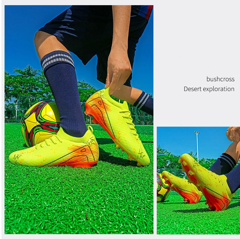 New Men's Soccer Shoes Top Quality Wholesale Cleats Football Boots Training Non-Slip Sneakers FG Drop Shipping Unisex Adult