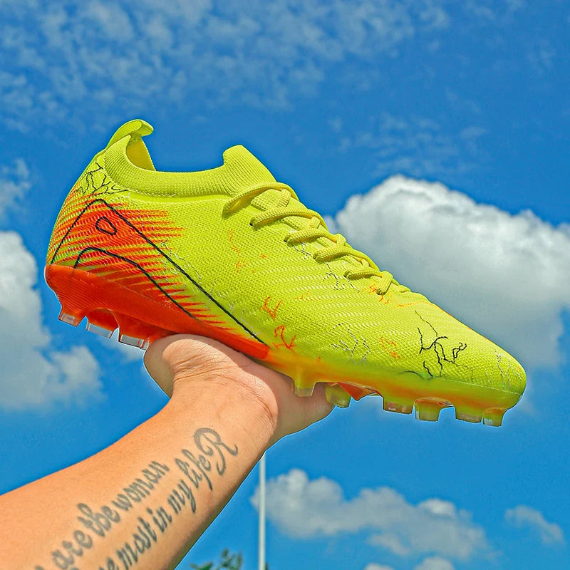 New Men's Soccer Shoes Top Quality Wholesale Cleats Football Boots Training Non-Slip Sneakers FG Drop Shipping Unisex Adult