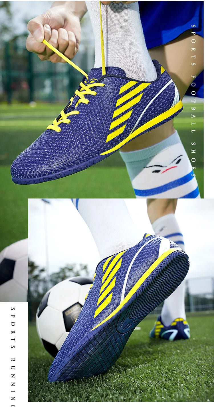 Indoor Soccer Shoes – Men's Futsal Boots for Hard Court (Sizes 32–45)