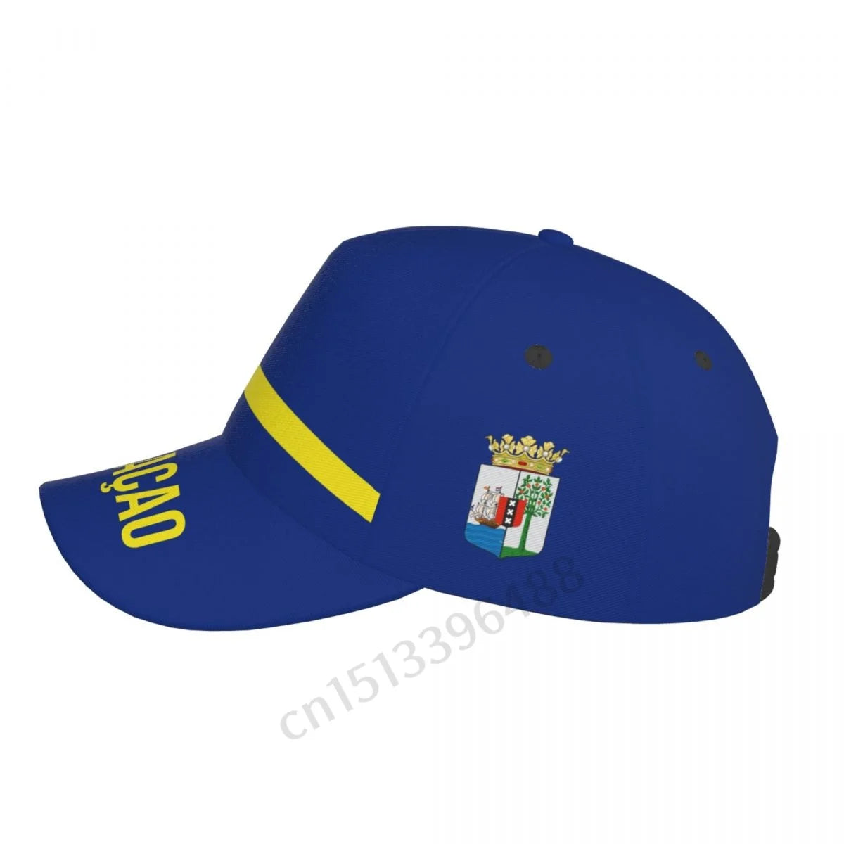 Curacao Flag 3D Baseball Cap - Breathable Adjustable Soccer Hat (Unisex)