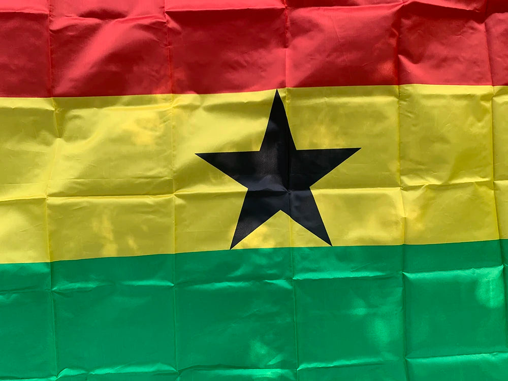 Ghana Flag 150x90cm - Premium Polyester National Flag