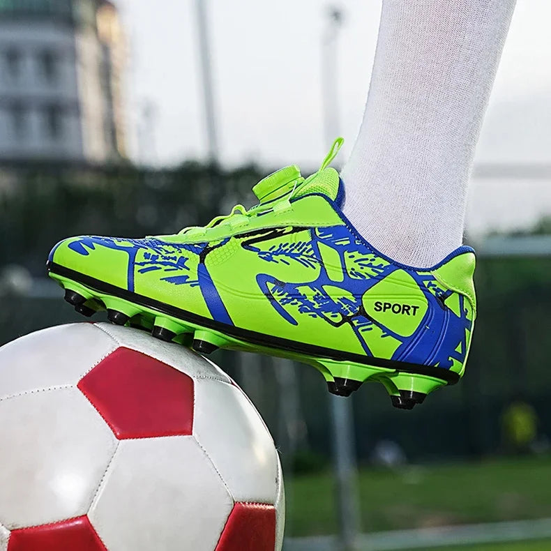 Kids Soccer Shoes – FG/TF Football Boots for Boys (Sizes 31–38)