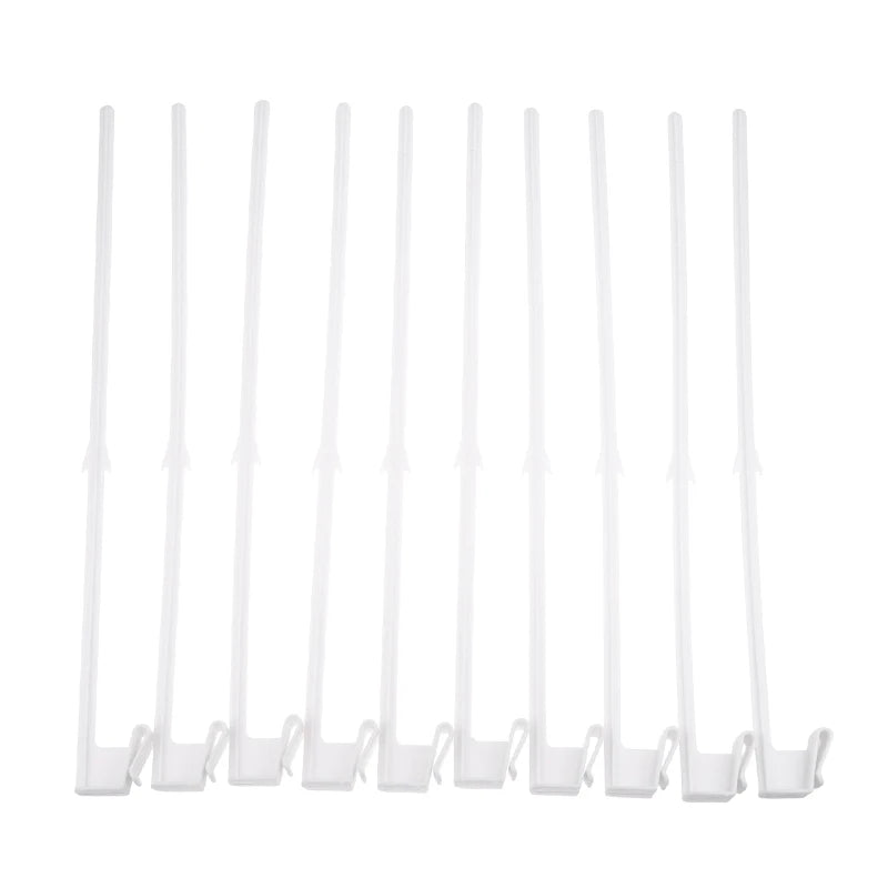 Car Window Flag Holders - 10-Pack Clip-On Flagpole Mounts