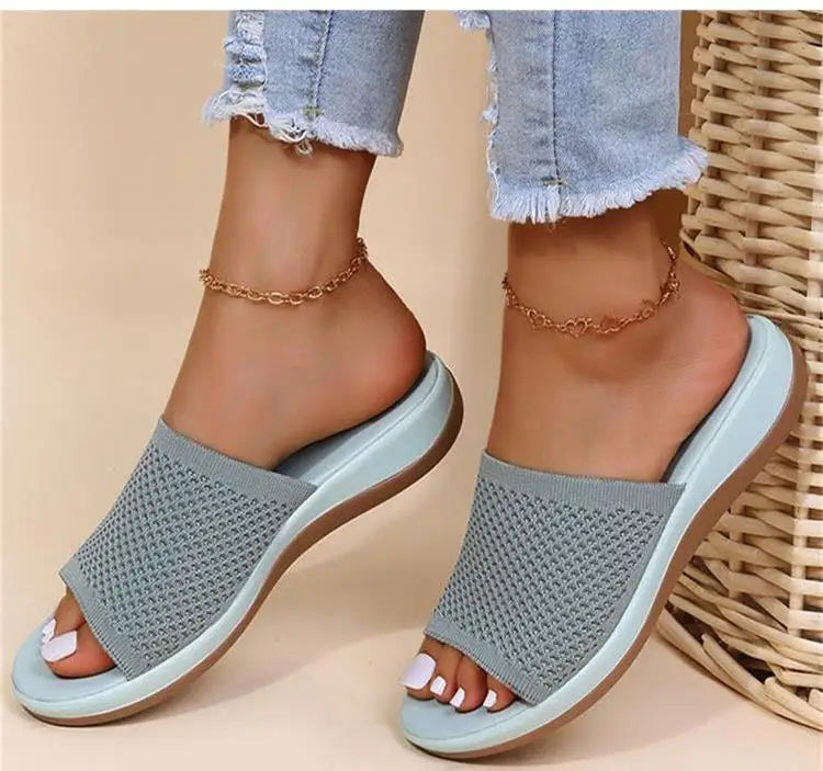 Women's Non-Slip Wedge Sandals – Soft & Comfortable Slides