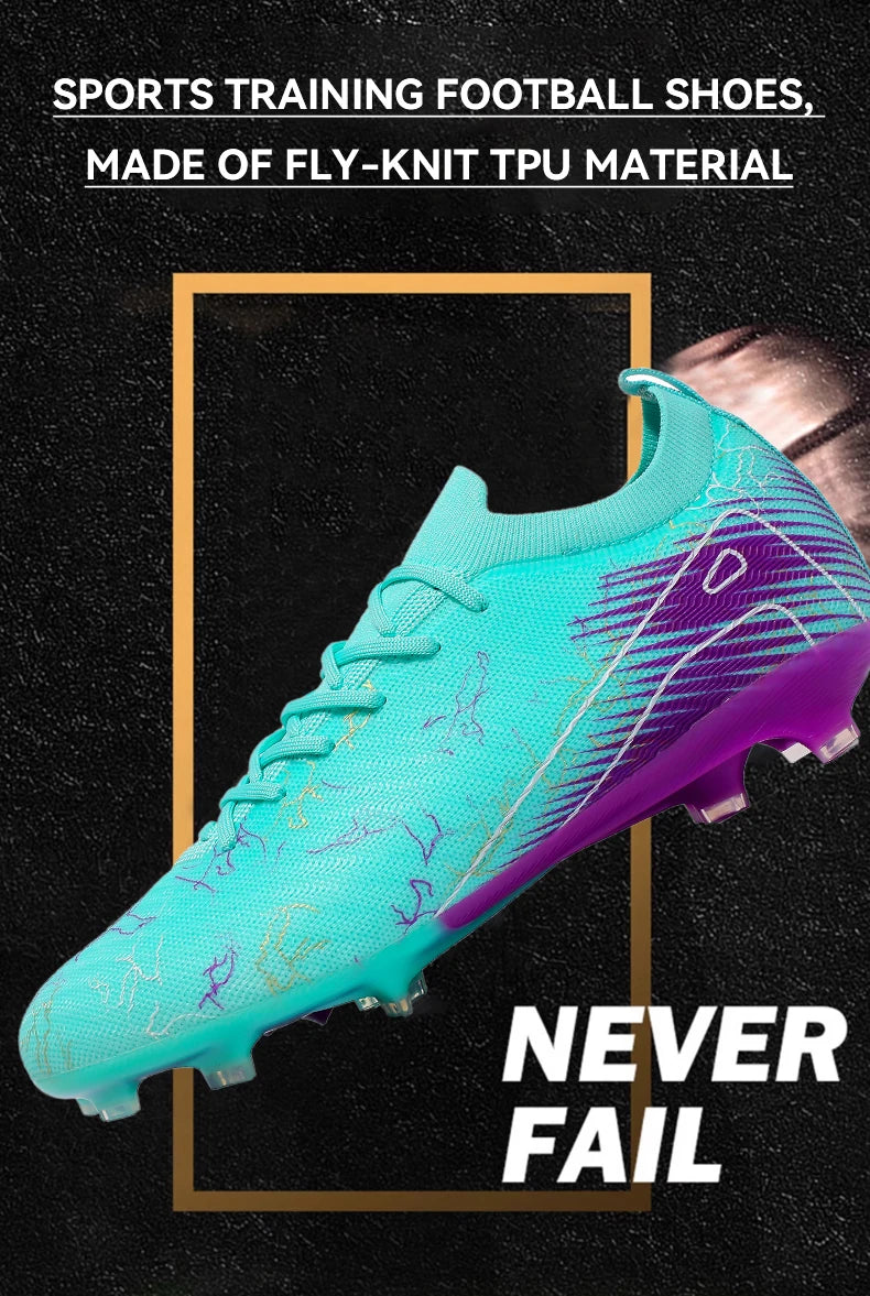 New Men's Soccer Shoes Top Quality Wholesale Cleats Football Boots Training Non-Slip Sneakers FG Drop Shipping Unisex Adult