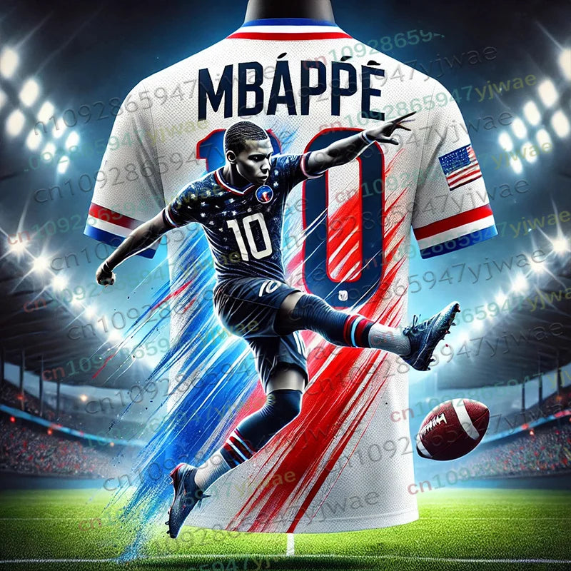 2026 New Special Edition Football Jersey Mbappé 10 Soccer Jersey Training Uniform Breathable Oversize Kid's Set Fan Tshirt Top