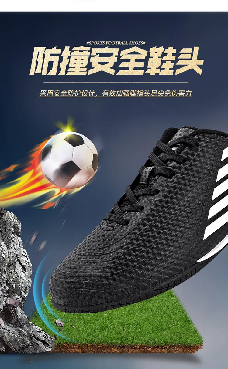 Indoor Soccer Shoes – Men's Futsal Boots for Hard Court (Sizes 32–45)