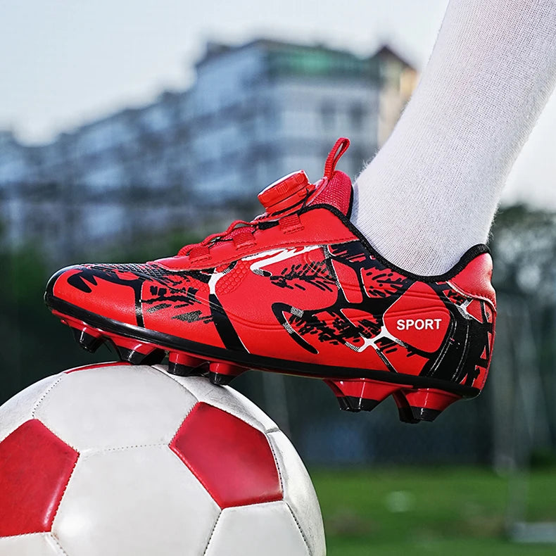 Kids Soccer Shoes – FG/TF Football Boots for Boys (Sizes 31–38)