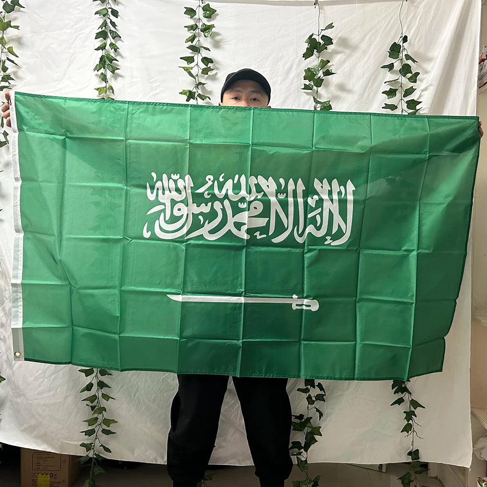 Saudi Arabia Flag - Premium Polyester 3x5ft (90x150cm)
