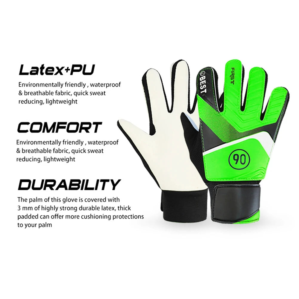 Children's Goalkeeper Gloves – Anti-Collision Latex PU | Kids Soccer Accessories