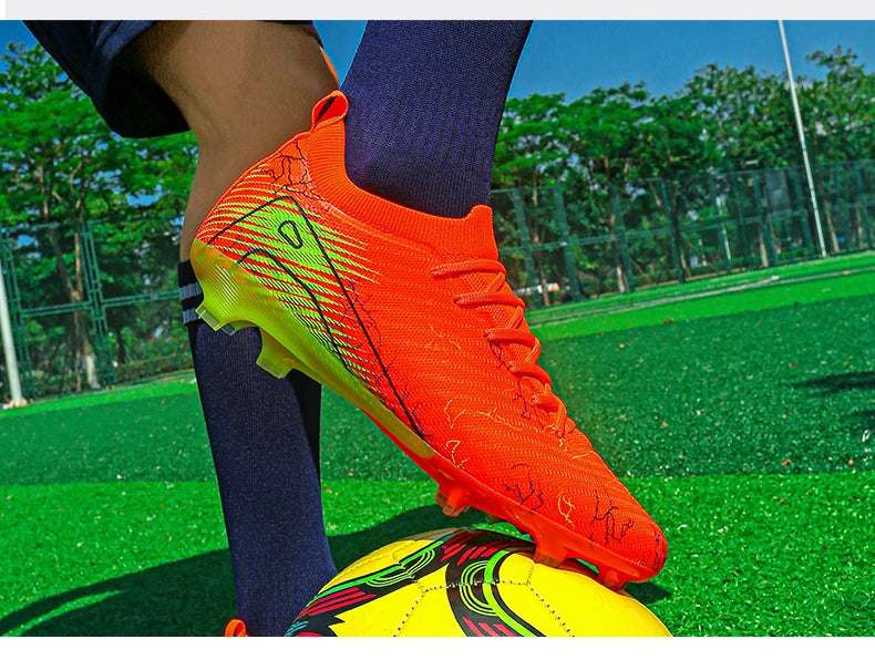 New Men's Soccer Shoes Top Quality Wholesale Cleats Football Boots Training Non-Slip Sneakers FG Drop Shipping Unisex Adult