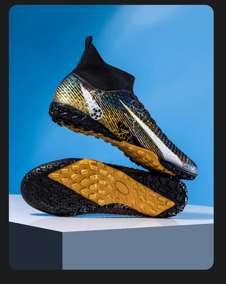 FG/TF Soccer Shoes – Ultralight Unisex Football Boots for Grass & Turf