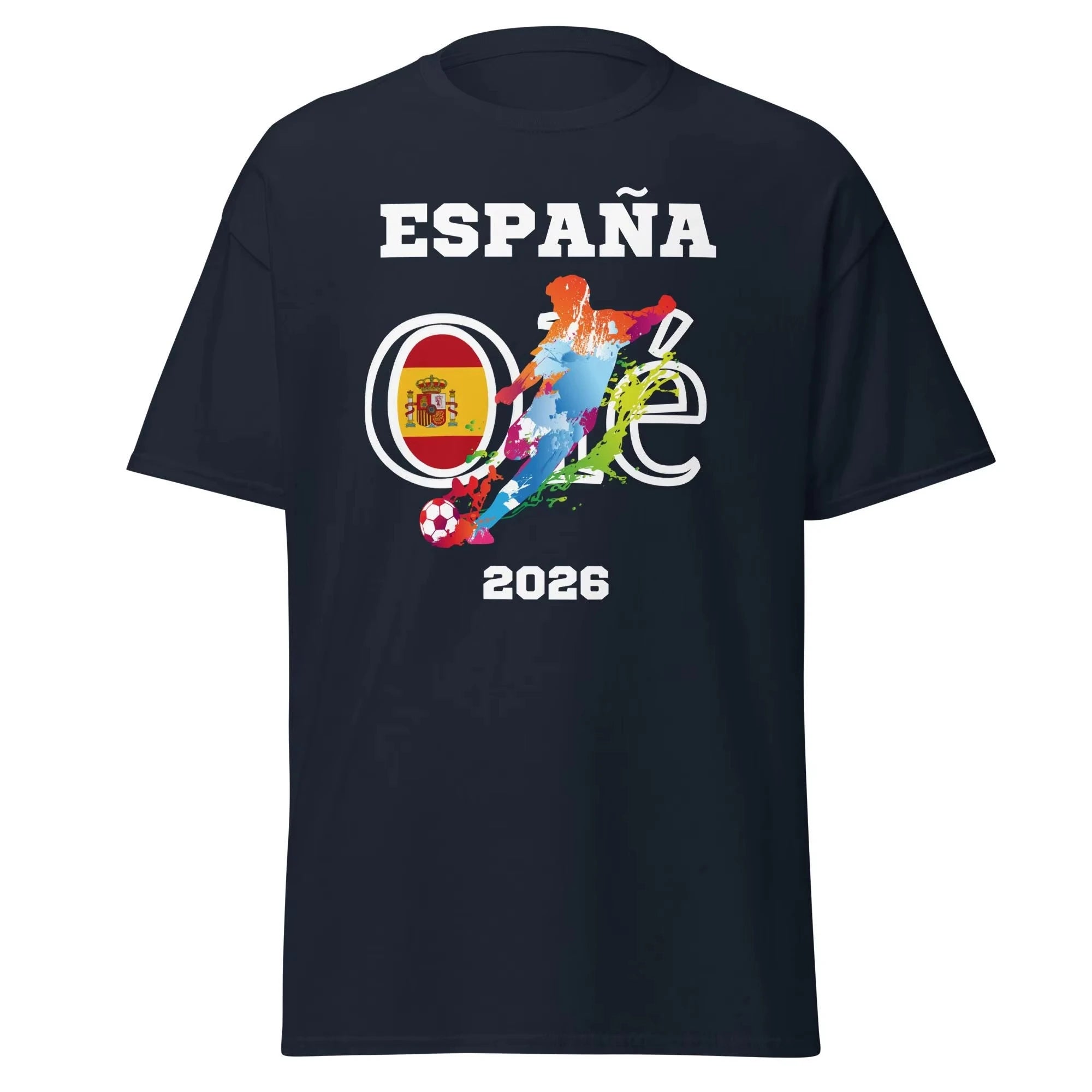 2026 Spain Football T-Shirt World Cup Soccer Jersey Men Women Loose Fit Short Sleeve Tee