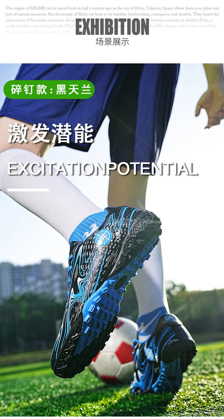 Men's & Women's Soccer Shoes – Waterproof Football Boots with Rubber Cleats