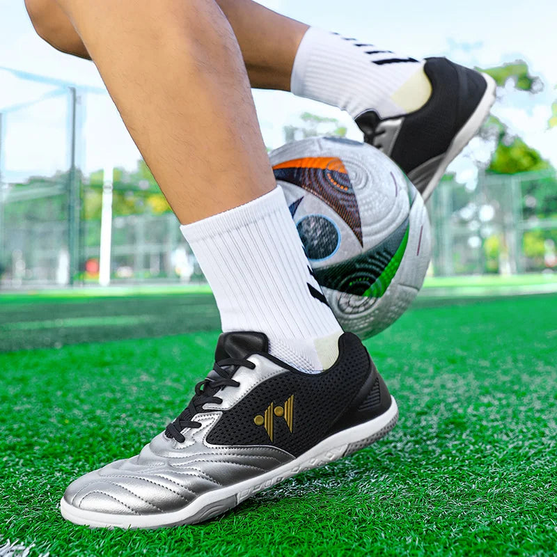 Men's High-Top Indoor & Outdoor Soccer Shoes | Non-Slip Futsal Sneakers & Football Boots