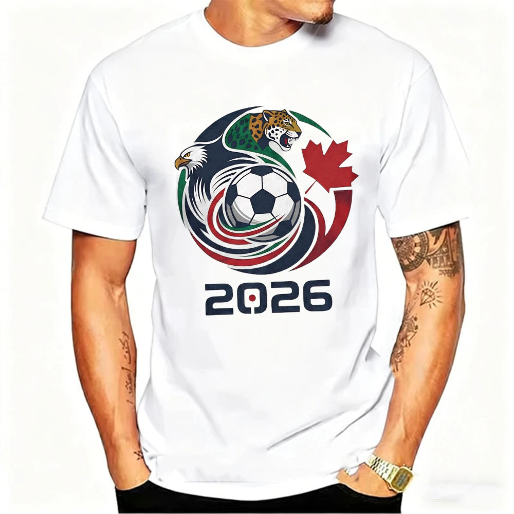 2026 World Cup Host Nations Tee – USA, Canada & Mexico Graphic Shirt
