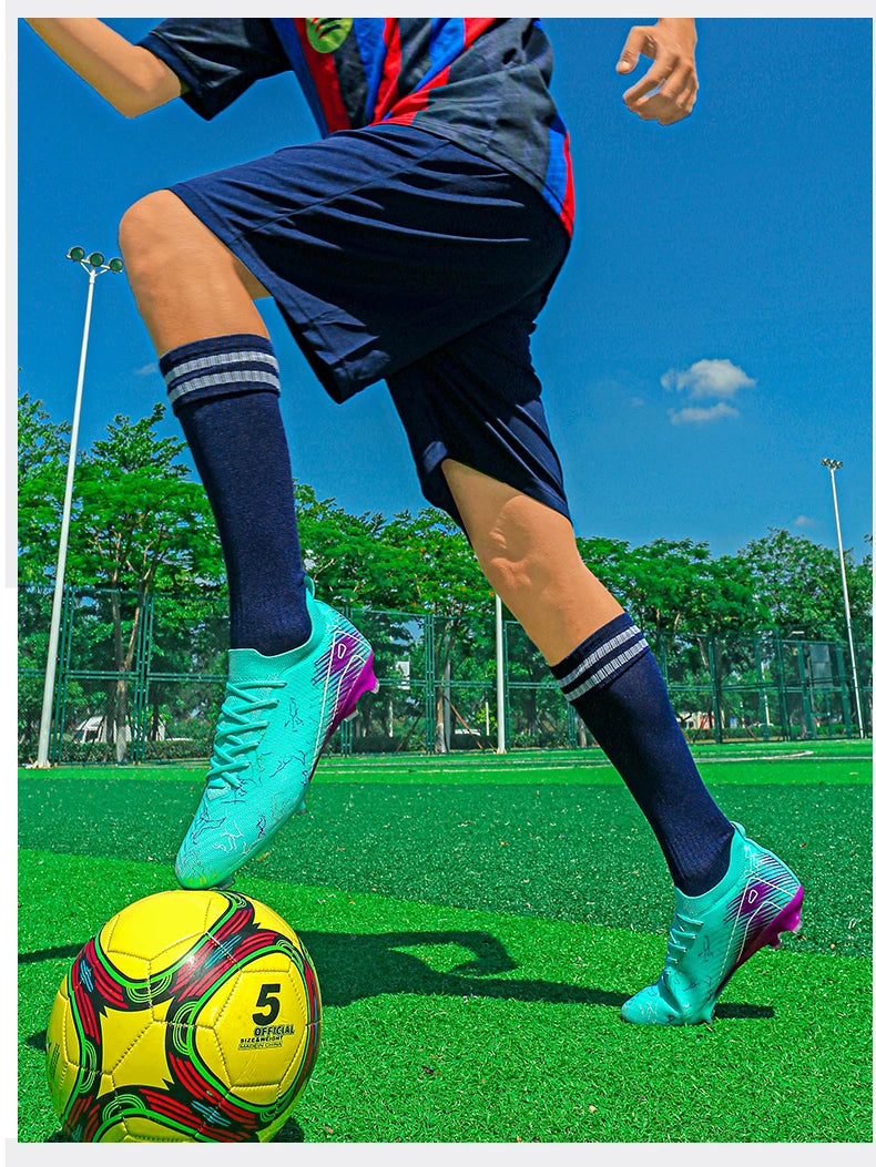 New Men's Soccer Shoes Top Quality Wholesale Cleats Football Boots Training Non-Slip Sneakers FG Drop Shipping Unisex Adult