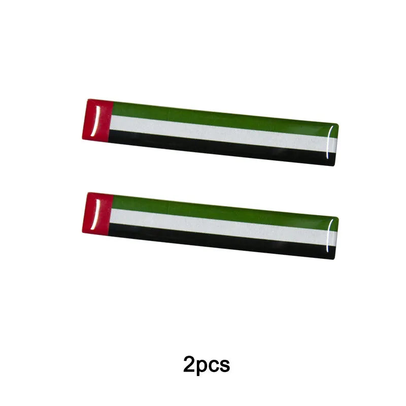 3D Reflective National Flag Sticker - Premium Car & Motorcycle Decal (8.5cm)