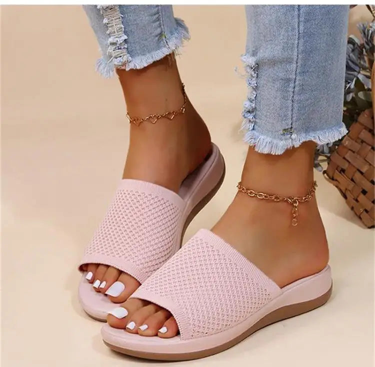 Women's Non-Slip Wedge Sandals – Soft & Comfortable Slides