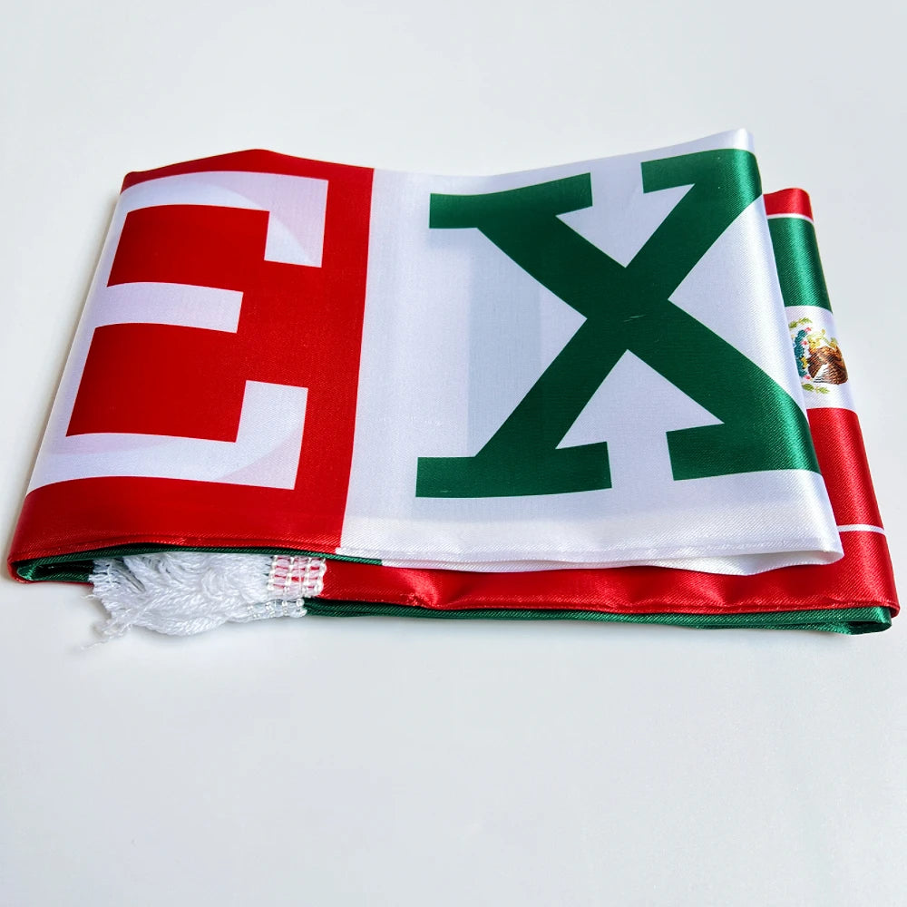 Mexico Flag Scarf – World Cup Fan Scarf 14x130cm