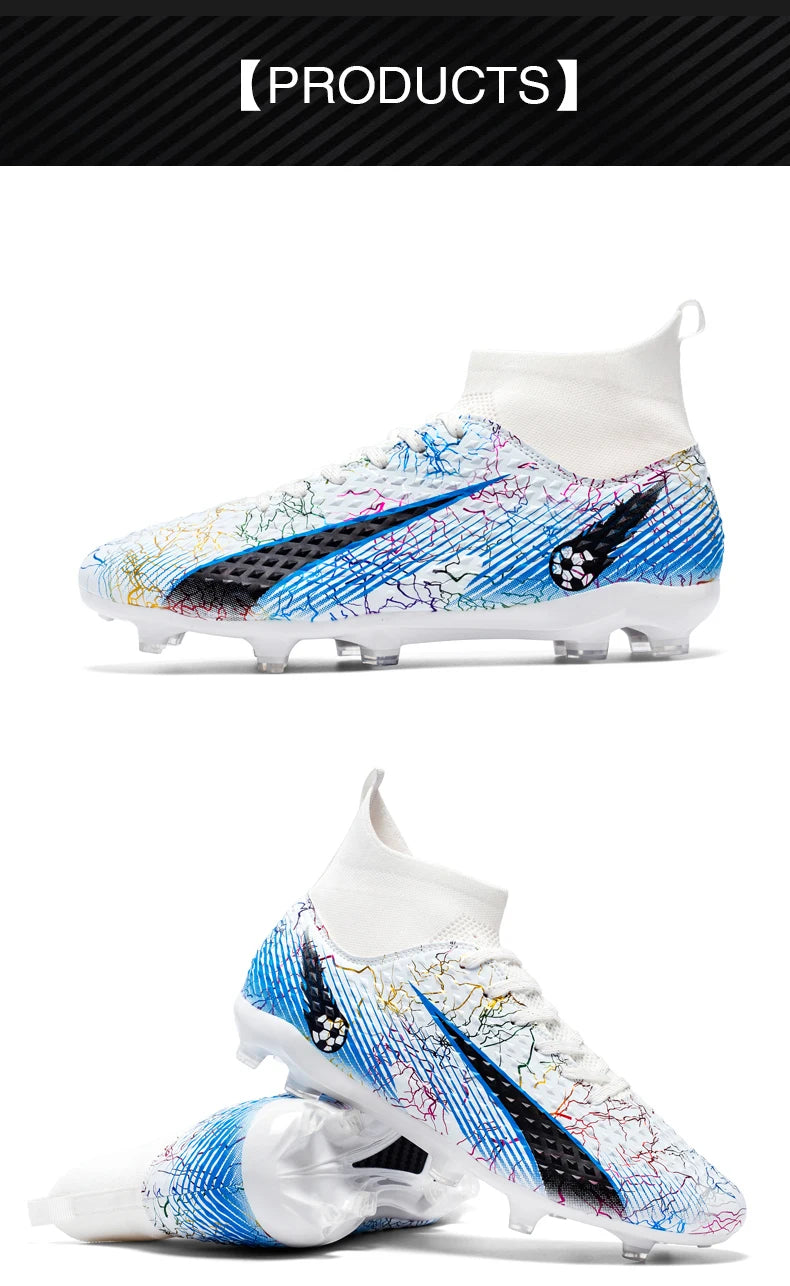 FG/TF Soccer Shoes – Ultralight Unisex Football Boots for Grass & Turf