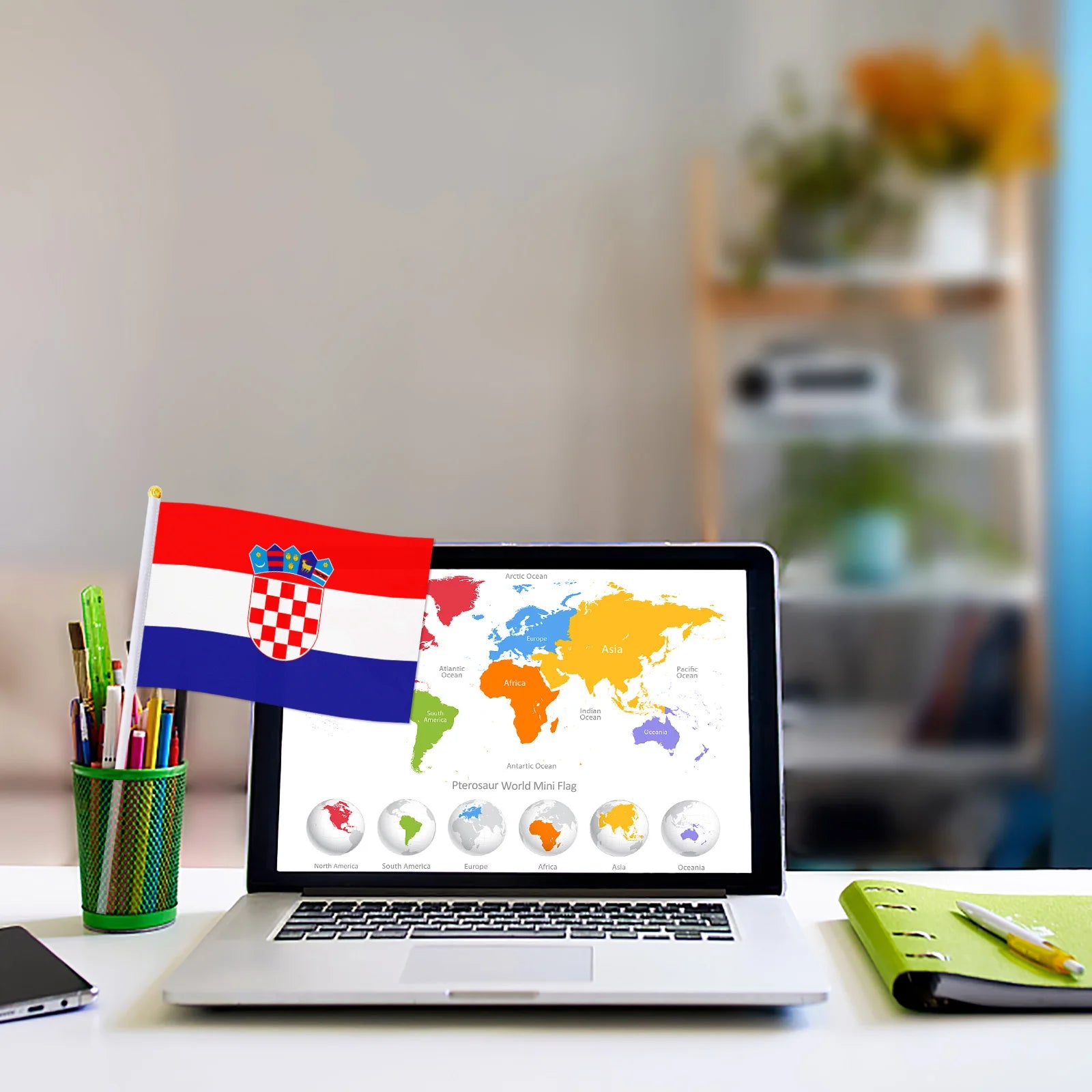 Croatia Hand Waving Flags – Bulk Packs (50/100 PCS) 14x21cm