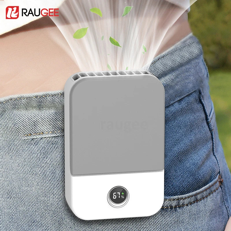 Bladeless Waist & Neck Fan – Portable 3-Speed Air Cooler USB 2000mAh