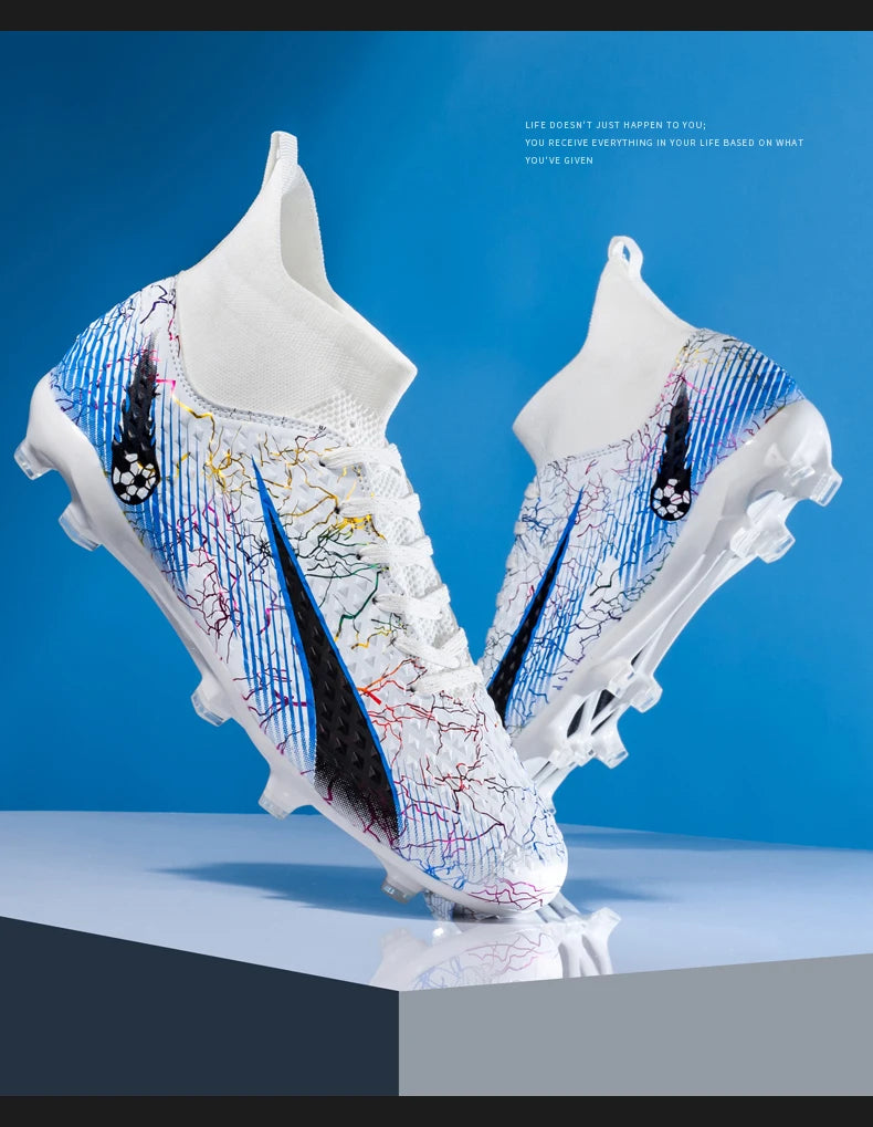 FG/TF Soccer Shoes – Ultralight Unisex Football Boots for Grass & Turf