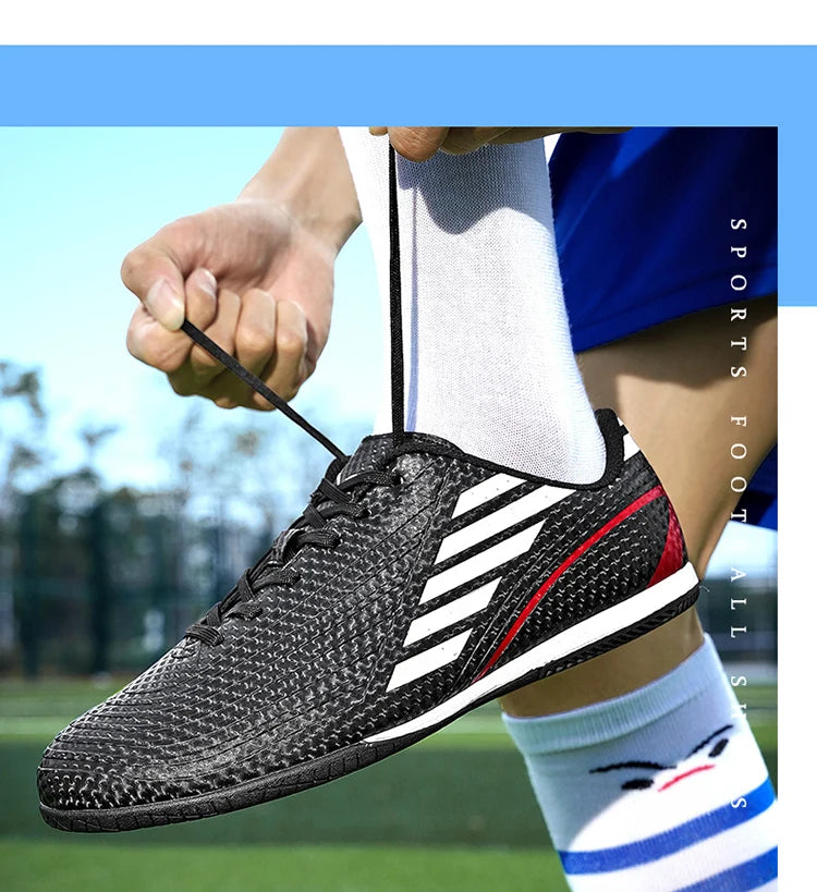 Indoor Soccer Shoes – Men's Futsal Boots for Hard Court (Sizes 32–45)
