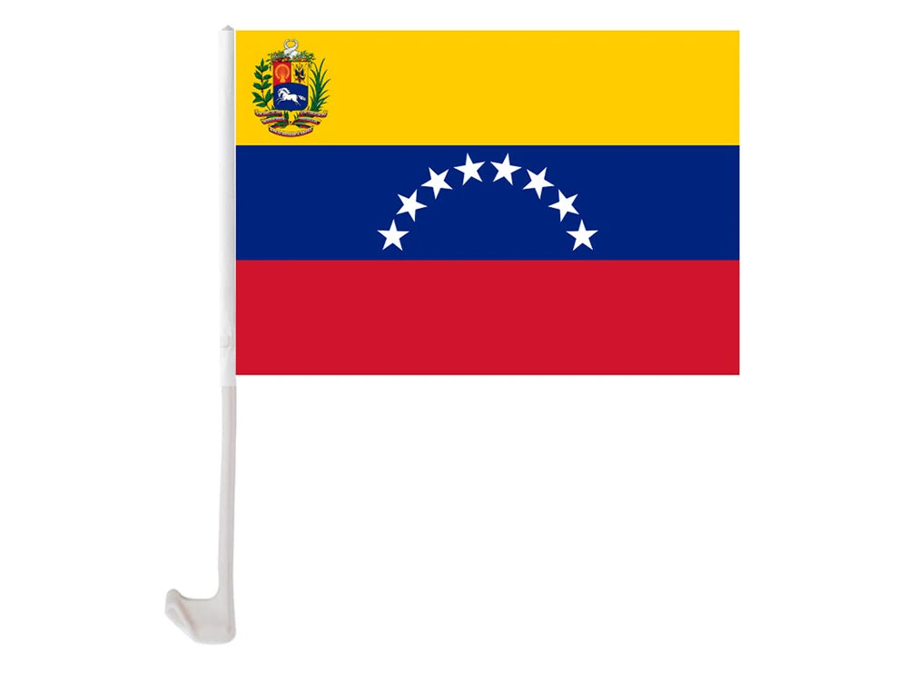 Venezuela Car Flag - 30x45cm Window Banner with Pole