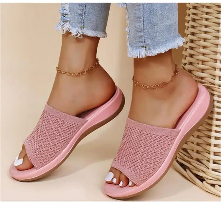 Women's Non-Slip Wedge Sandals – Soft & Comfortable Slides