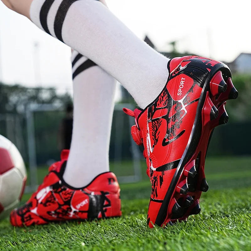 Kids Soccer Shoes – FG/TF Football Boots for Boys (Sizes 31–38)
