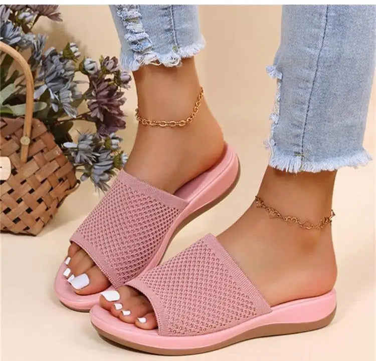 Women's Non-Slip Wedge Sandals – Soft & Comfortable Slides