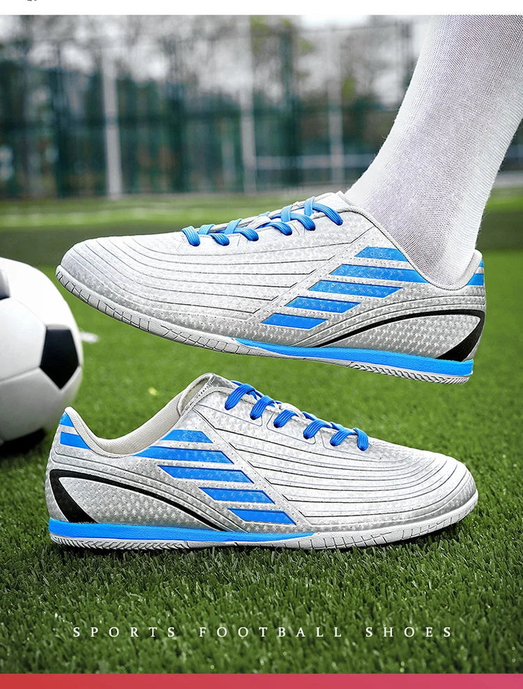 Indoor Soccer Shoes – Men's Futsal Boots for Hard Court (Sizes 32–45)