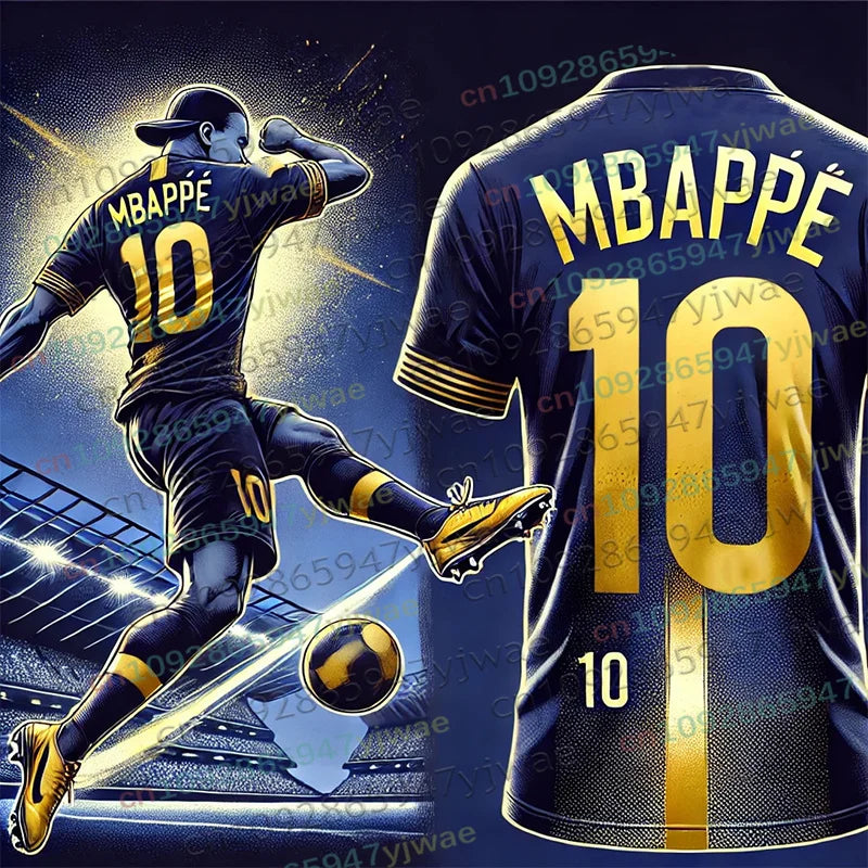 2026 New Special Edition Football Jersey Mbappé 10 Soccer Jersey Training Uniform Breathable Oversize Kid's Set Fan Tshirt Top