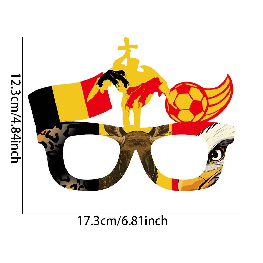 2026 World Cup Flag Eyeglass Frames – Soccer Fan Cheering Props