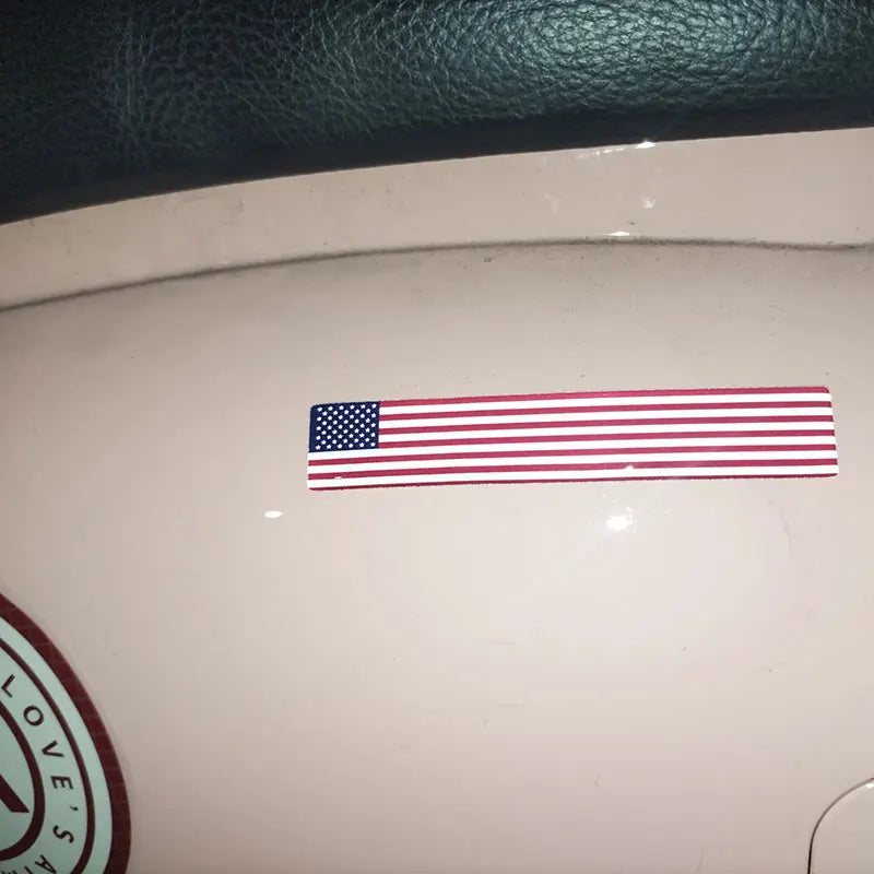 3D Reflective National Flag Sticker - Premium Car & Motorcycle Decal (8.5cm)