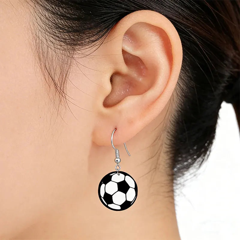 2026 Soccer Match Day Set - Includes A Headband, Earrings, and Face Stickers, Perfect for Sports Enthusiasts Soccer Headband