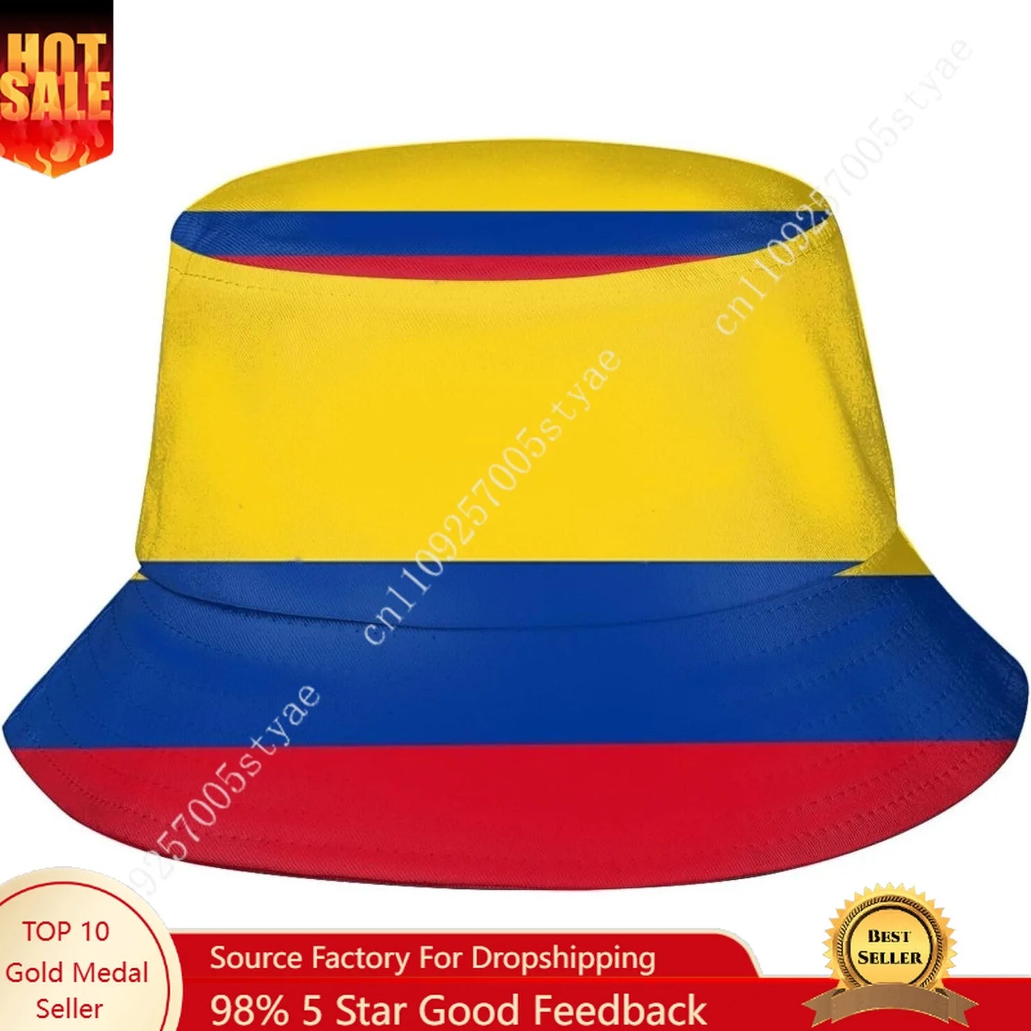 National Flag Bucket Hat - Premium Cotton Fisherman Cap (Unisex)