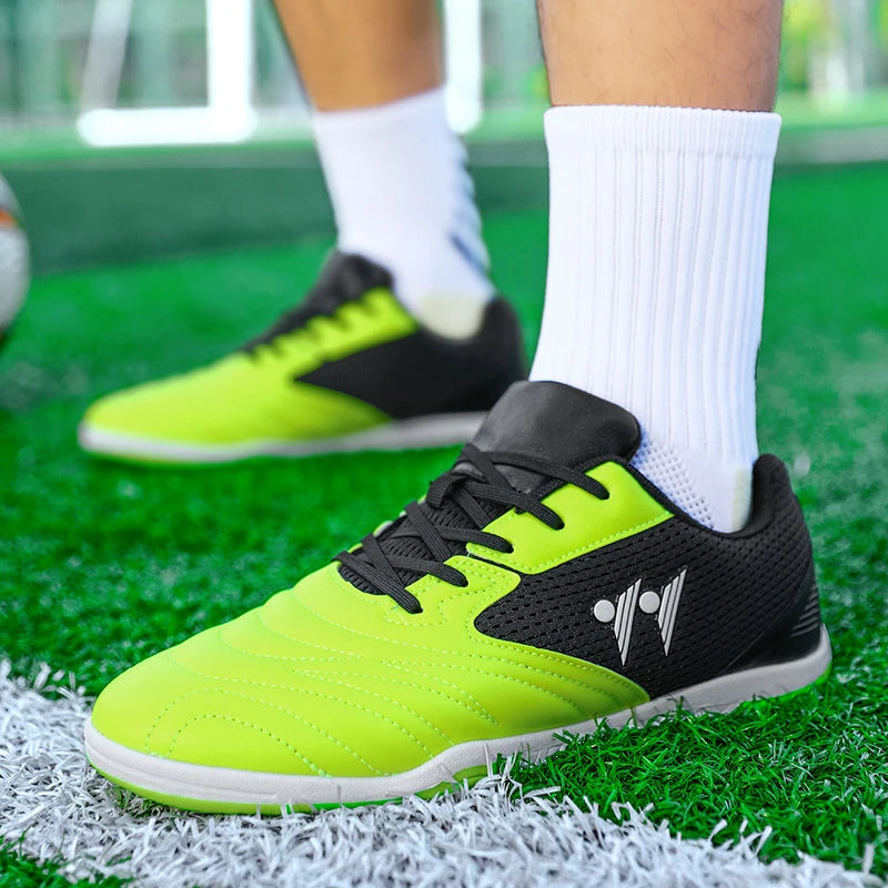 Men's High-Top Indoor & Outdoor Soccer Shoes | Non-Slip Futsal Sneakers & Football Boots